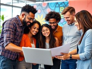 Antreprenori discutand despre finantare startup in birou modern.